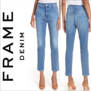 Frame Le Slender Straight Leg Thistle Jeans